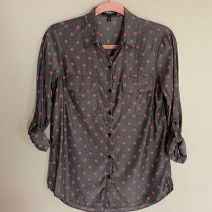 Express Polka Dot City Shirt - XS